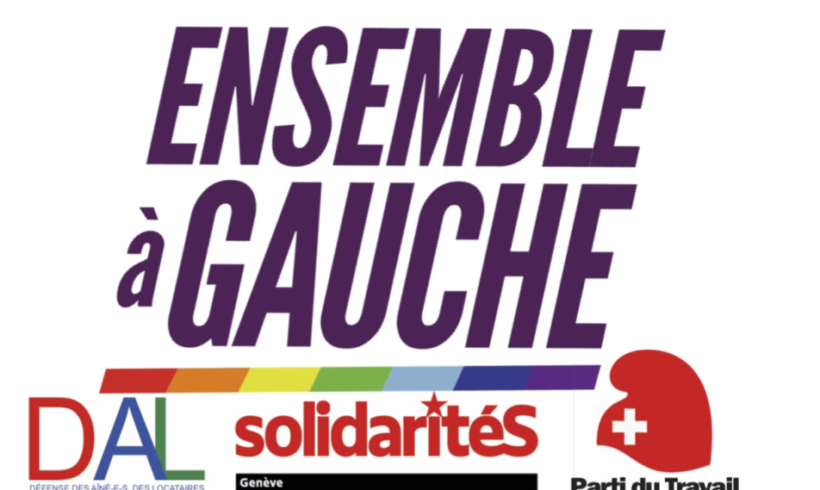 Ensemble à Gauche (Parti du Travail, DAL, solidaritéS)opte pour l’unité aux prochaines élections cantonales